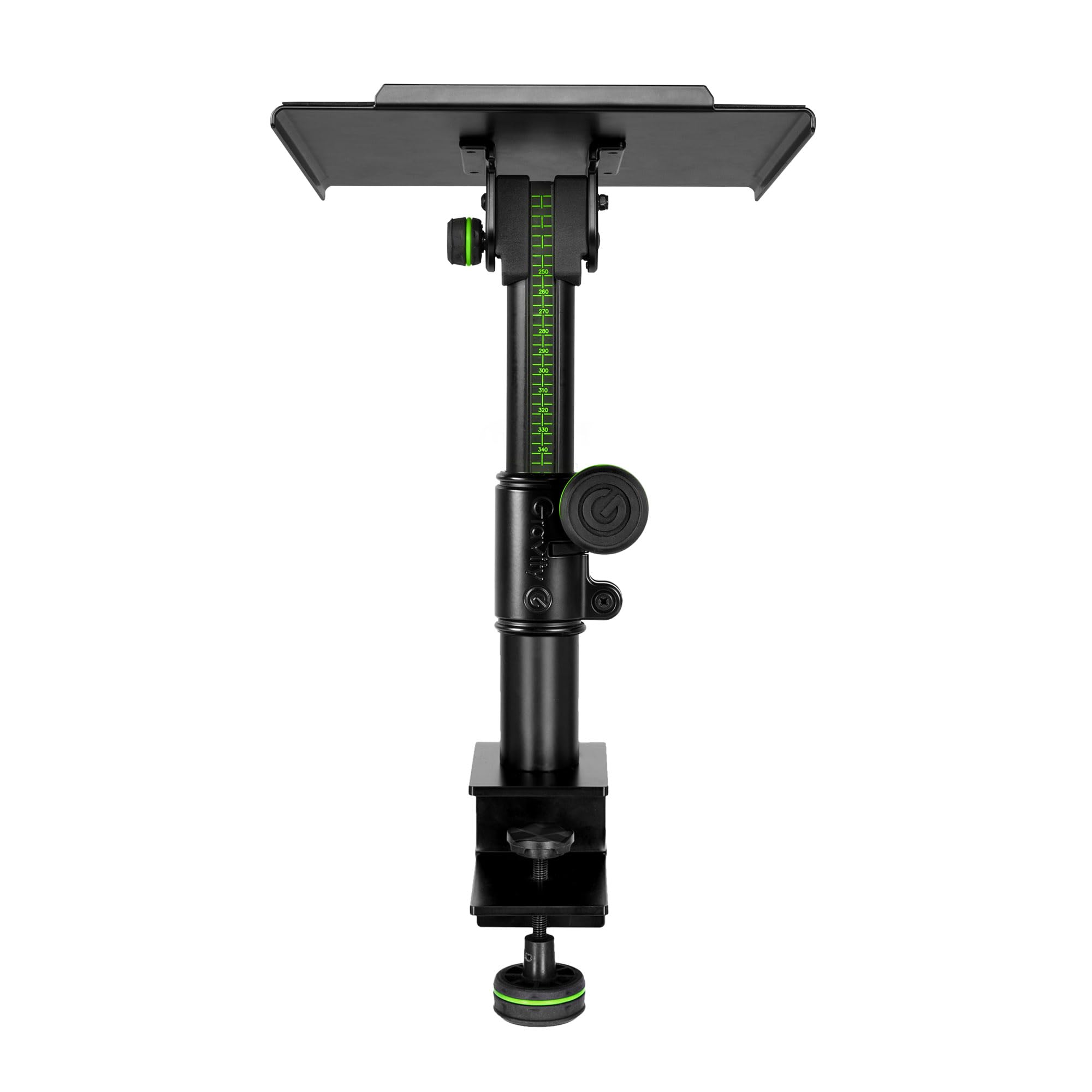 Gravity SP 3102 TM - Supporto flessibile per monitor da studio con morsetto da tavolo, nero