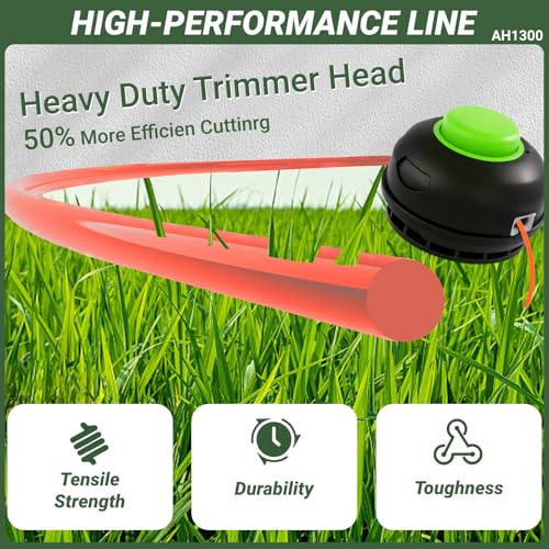 Image of AH1300 String Trimmer Replacement Spool Head Compatible with EGO Power+ 15 inch ST1500,ST1500F,ST1500-S,ST1500SF,ST1500XY String Trimmer Weed Eater,Assembly Bump Head Pre-Wound 17Ft 0.095 inch Line