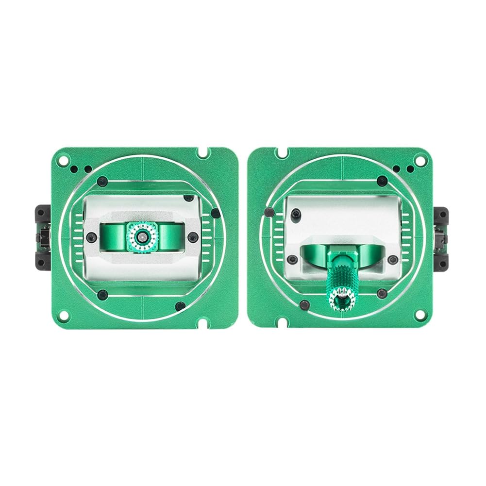 Iyalezirk 2 AG02 CNC Hall Gimbals, Dwukierunkowy, Regulowany Metalowy Joystick Halla do Pilota TX16S MKII/TX15/BOXER, Zielony