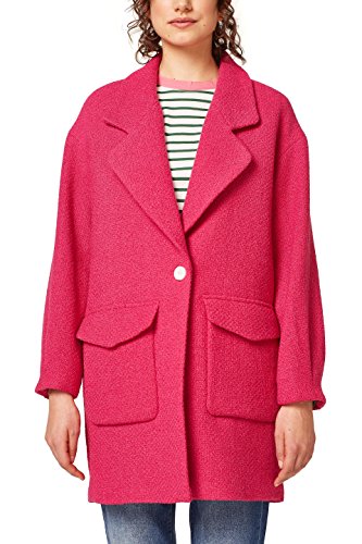 edc by ESPRIT Damen 028CC1G013 Mantel, Rosa (Pink Fuchsia 660), X-Small