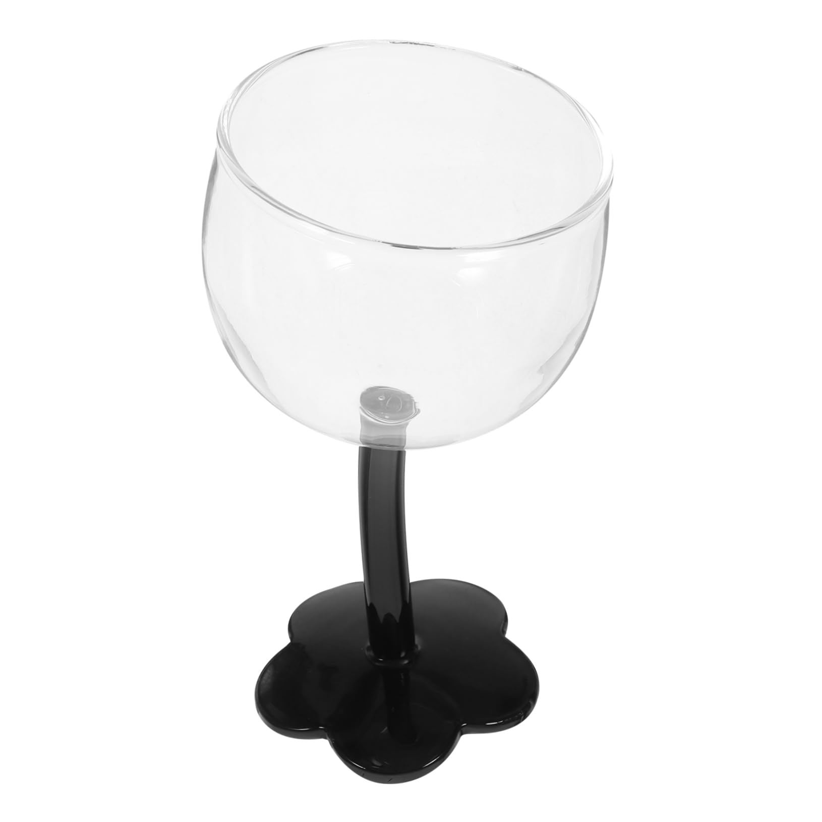 COLLBATH Wine Glass Tastykakes Savoring Pesaj Decorations Tabletop Decor Drinking Goblet Martini Glasses Wedding Party Cups Christmas Stemware Reusable Glass Cups Decorative Wine Cup Black
