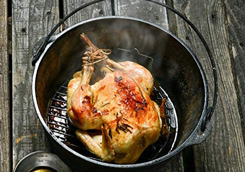 Campingmoon Round Stainless Steel Roasting Baking Steaming Cooling Rack Cooking Grid Grill Fits For Dutch Oven (Diameter Φ6.7Inch, W17) #TOP6