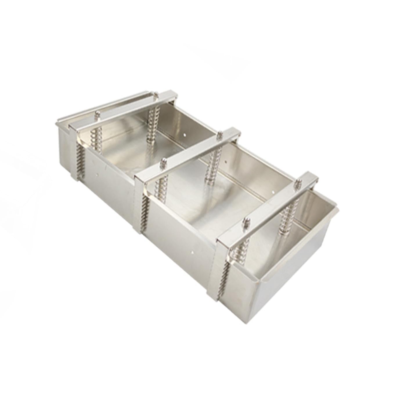 Molde de prensa de carne de acero inoxidable, herramienta resistente para hamburguesas perfectas y carnes delicatessen, resorte de compresión y base extraíble, ideal para prensar carne de 4 kg