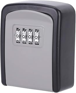 Key Lock Box for Outside,4 Digit Combination Password Wall Mounted Key Lock Box,Hiders to Hide a Key Outside Waterproof Key Safe Storage Lock Box for House Keys,