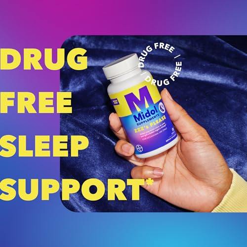 MIDOL Supplements ZZZ’s Please, 1 mg Melatonin Capsule, Sleep Supplement for Adults, Formulated with Melatonin and Passionflower, Sleep Supplements for Better Sleep, 30 Count
