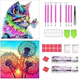 💖 【Stilvolle Wanddekoration und Geschenk】: Umweltschmelzklebepaste hat eine starke Viskosität und ist nicht leicht abzufallen.5D Diamantmalerei kann viele Jahre aufbewahrt werden und eignet sich perfekt zur Dekoration Ihres Wohnzimmers, Schlafzimmers, Büros, Restaurants, Ihrer Bar oder irgendwo anders Sie möchten verschiedene Dekorationsstile kombinieren. Komplettes Diamant Bilder Werkzeugset und es ist ein perfektes Geschenk für Geburtstag und Feste