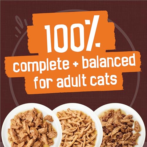 Friskies Gravy Pleasers Wet Cat Food, Chicken Variety Pack 3 Flavours - 156 g Can (24 Pack) image 2