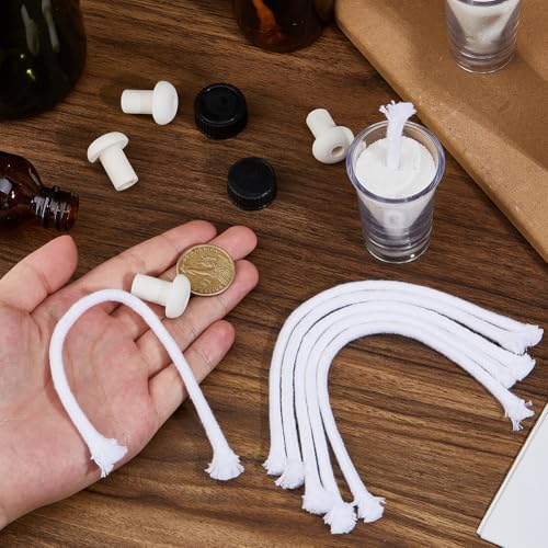 20 Sets de Mechas para Lámparas de Aceite con Soporte Cerámico miniatura 3