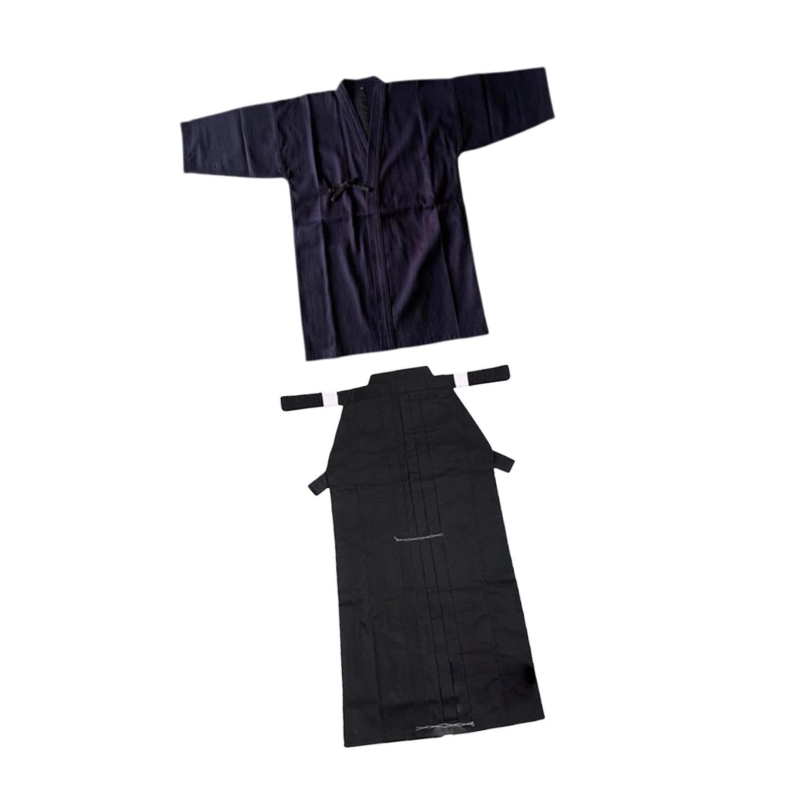 y top de traje de kendo Aikido Samurai Hakama excepcionales que reflejan la estética japonesa y la practicidad para los practicantes. y top de traje