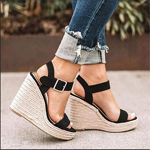 Image of VICKI.VICKI Women's Platform Sandals Wedge Ankle Strap Open Toe Sandals