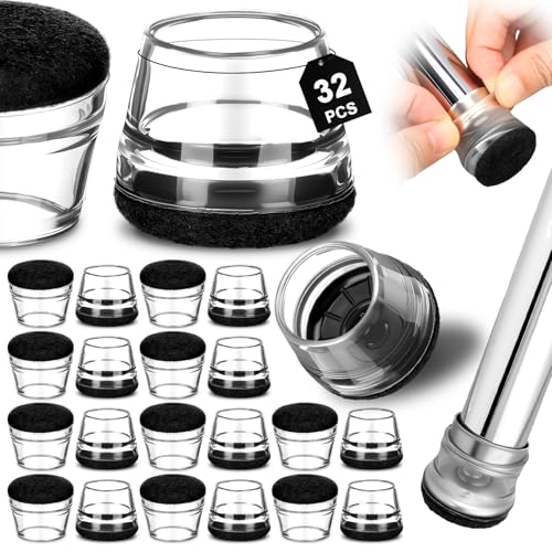 10 Best Chair Protectors for Hardwood Floors: Top Felt Pads Reviewed 7 Chunful 32 Pcs Chair Leg Floor Protectors TPE Classroom Chairs & Desks Leg Covers with Quiet Felt Sliders Prevent Floor Scuffs & Scratches Desks Foot Caps Pads Teacher Classroom Supplies (Black)