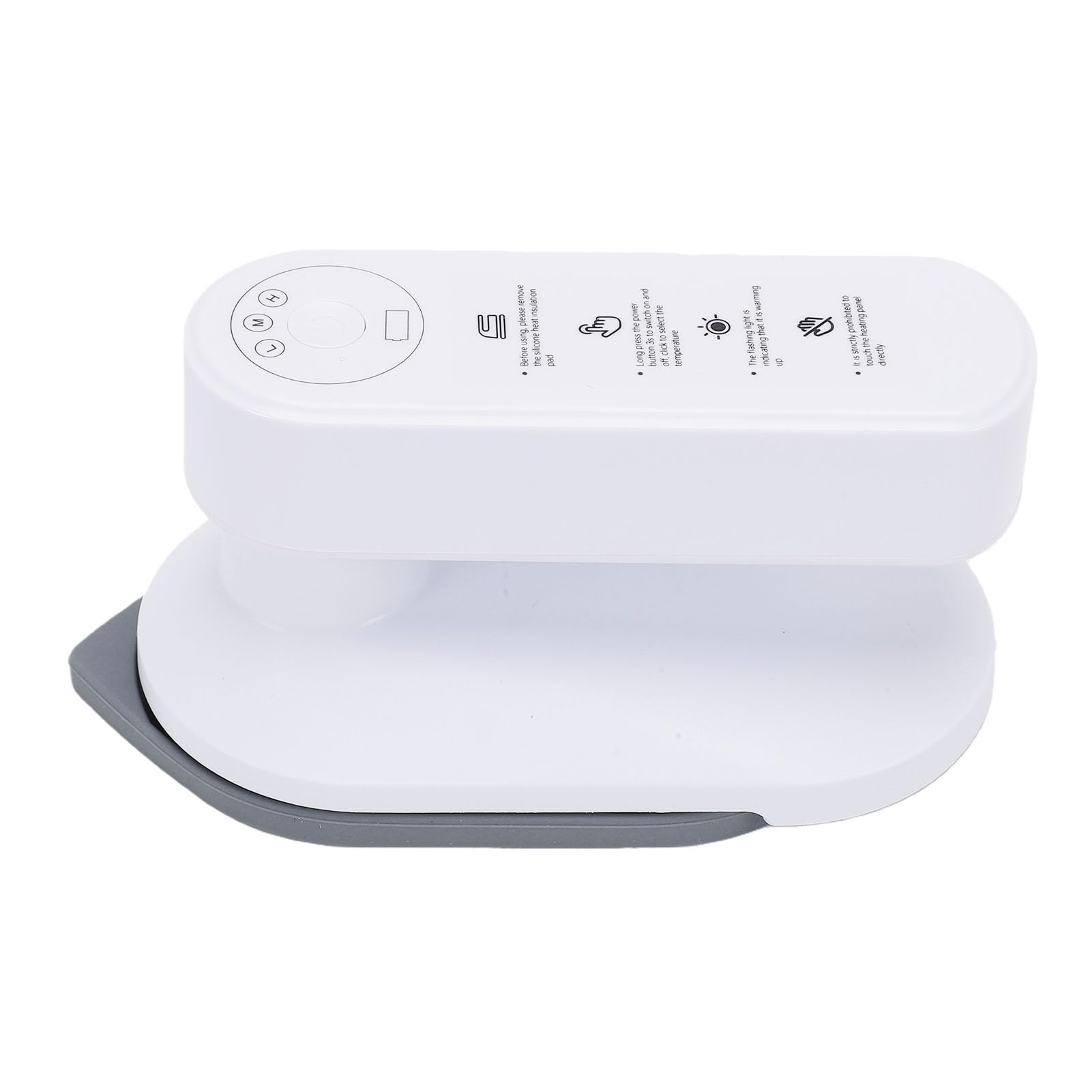 AMONIDA Plancha de Vapor Portátil Inalámbrica de Mano para Viajeros de Negocios y de Vacaciones, Eliminador Rápido de Arrugas por Calor de 30 S, 3 Ajustes de Temperatura de hasta (WHITE)