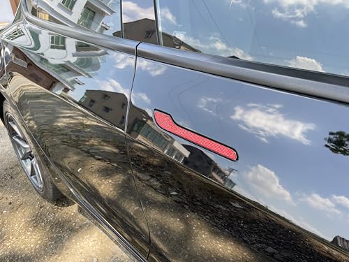 Image of Tesla Door Handle Sticker, American Flag Pattern, Suitable for Model 3 and Model Y (Red)