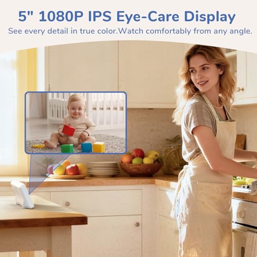 Baby Monitor with Two Cameras and Large Screen