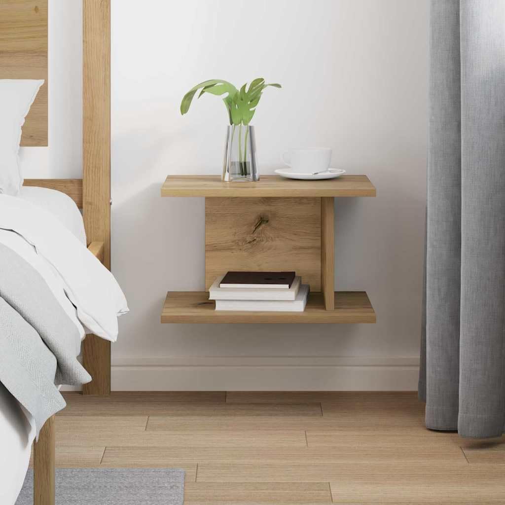 Fengshui Stolik nocny materiał drewnopochodny 40 x 30 x 25 cm prostokątny
