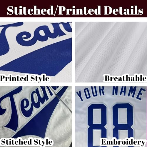 Camiseta personalizada bordada de béisbol con nombre y número para hombres, mujeres y niños miniatura 4