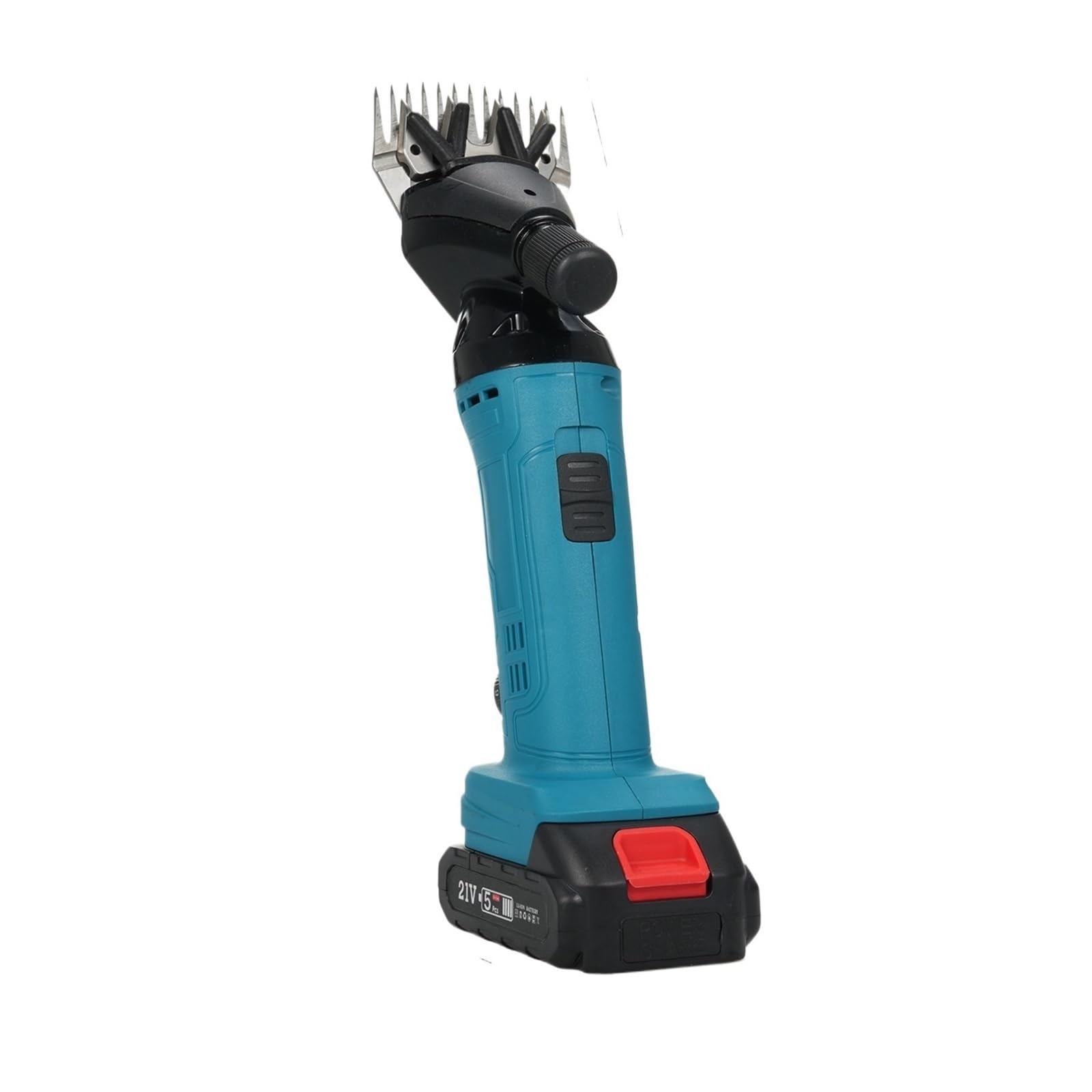 Tosatrice elettrica for pecore 500 W 2400 giri/min Tosatrice ricaricabile professionale 21 V con 6 velocità for la rasatura della lana di pelliccia nelle pecore Utilizzo multiplo(1 Battery)