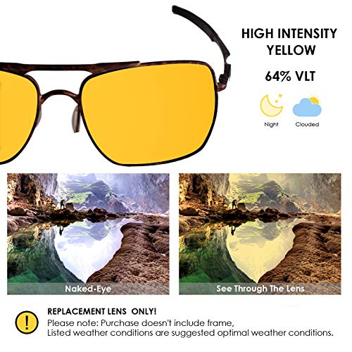 Image of BLAZERBUCK Anti-salt Polarized Replacement Lenses & Nose Piece for Oakley Deviation OO4061 Sunglass