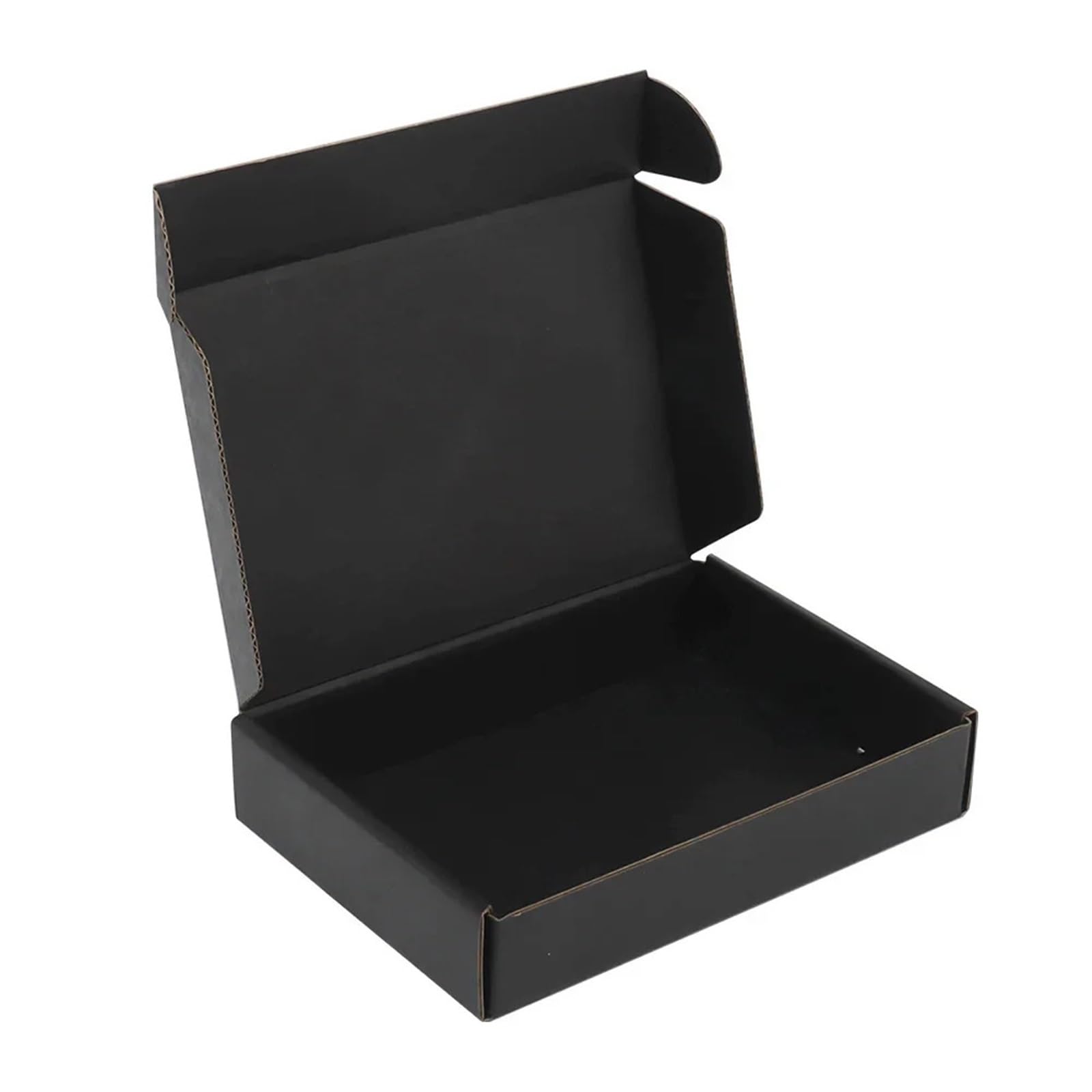 Geschenkbox Faltschachtel aus Wellpappe | Einfarbig verpackter Express-Karton for Kleidung, Geschenke, Kosmetika(Black,200x130x60mm 10PCS)