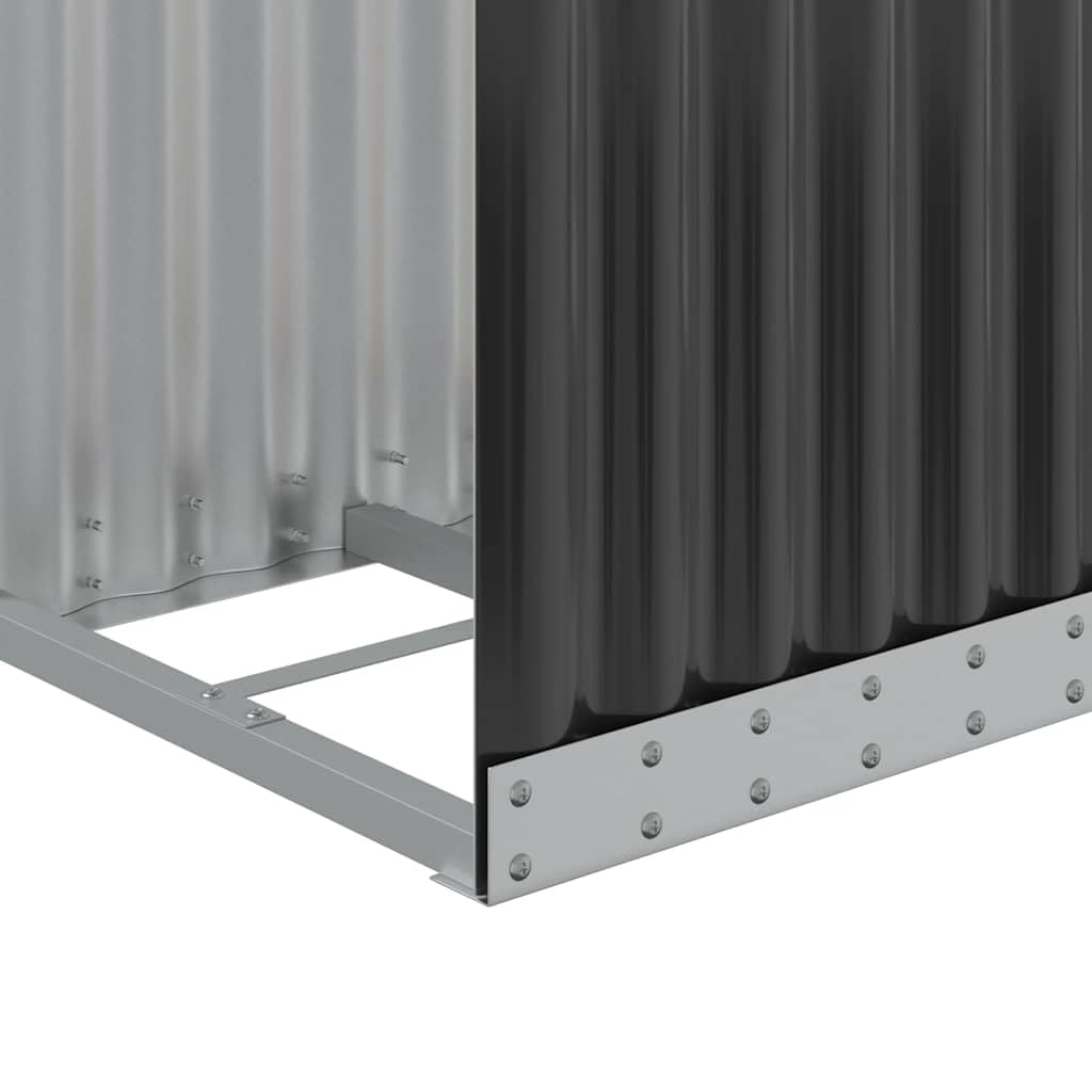 Genérico Leñero Antracita 40x45x170 cm Acero galvanizado,Casa y jardín,Accesorios para hornos de leña y chimeneas,Bolsas y Soportes de leña-364558