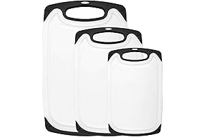 Gorilla Grip Premium Durable Kitchen Cutting Board Set Of 3