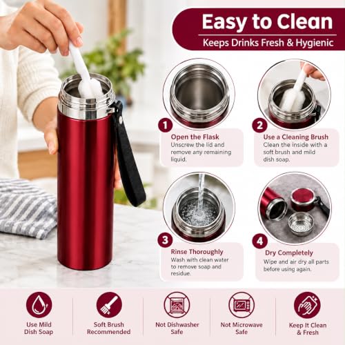 Image of 1000ml Vacuum Insulated Water Bottle,Stainless Steel Flask