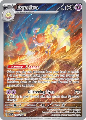 Pokemon - Espathra 197/182 - Paradox Rift - Illustration Rare - Single Card