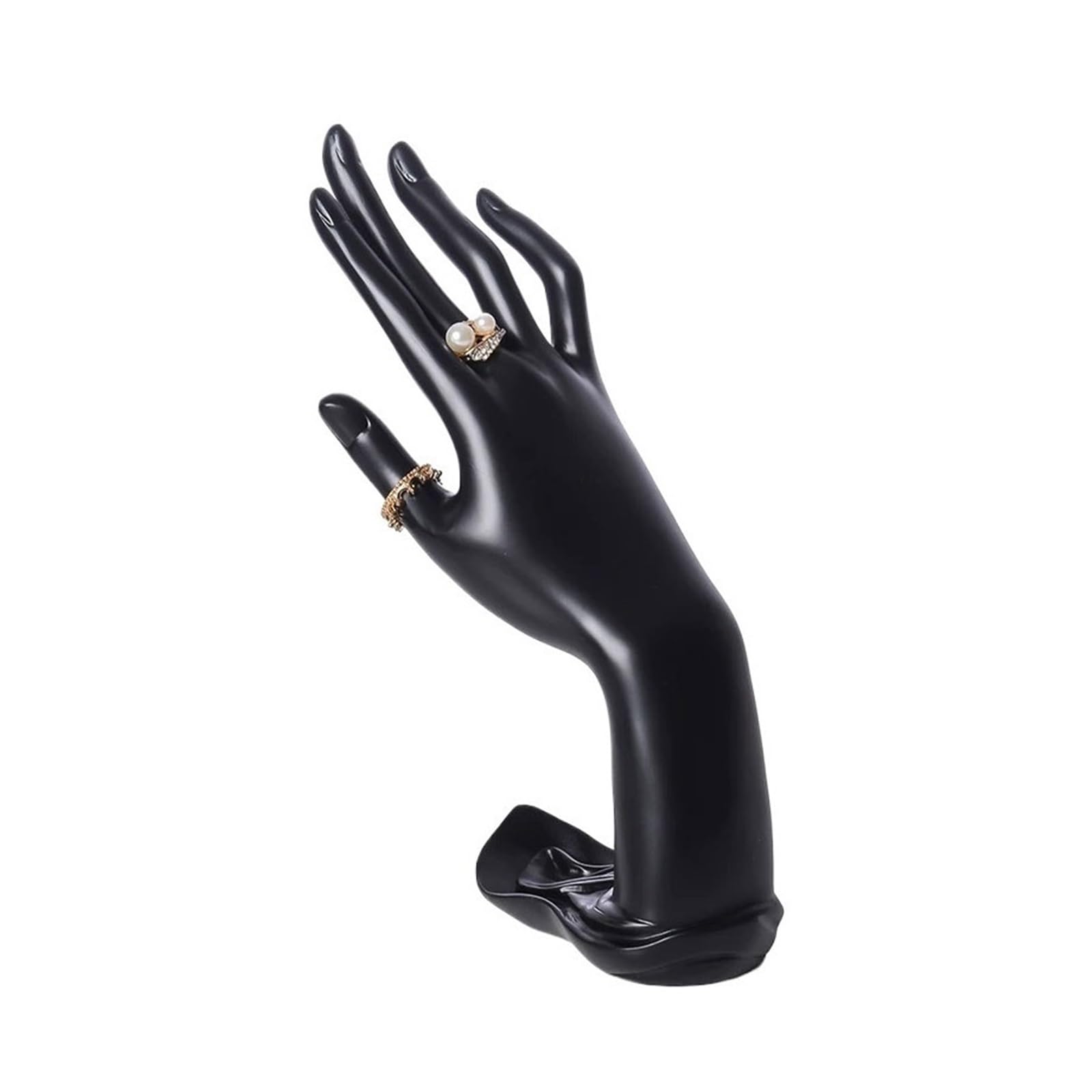 CJHFR472SG Jewelry Organizer Stands Mannequin Hand Resin Jewelry Ring Holder Bracelet Display Stand Jewelry Display Stand(Black)