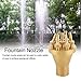 QANYEGN Garden Fotain Nozzle, Pond Fotain Nozzle, DN25 2 Tier Center Straight Fotain Nozzle for All Pondss and Fotains