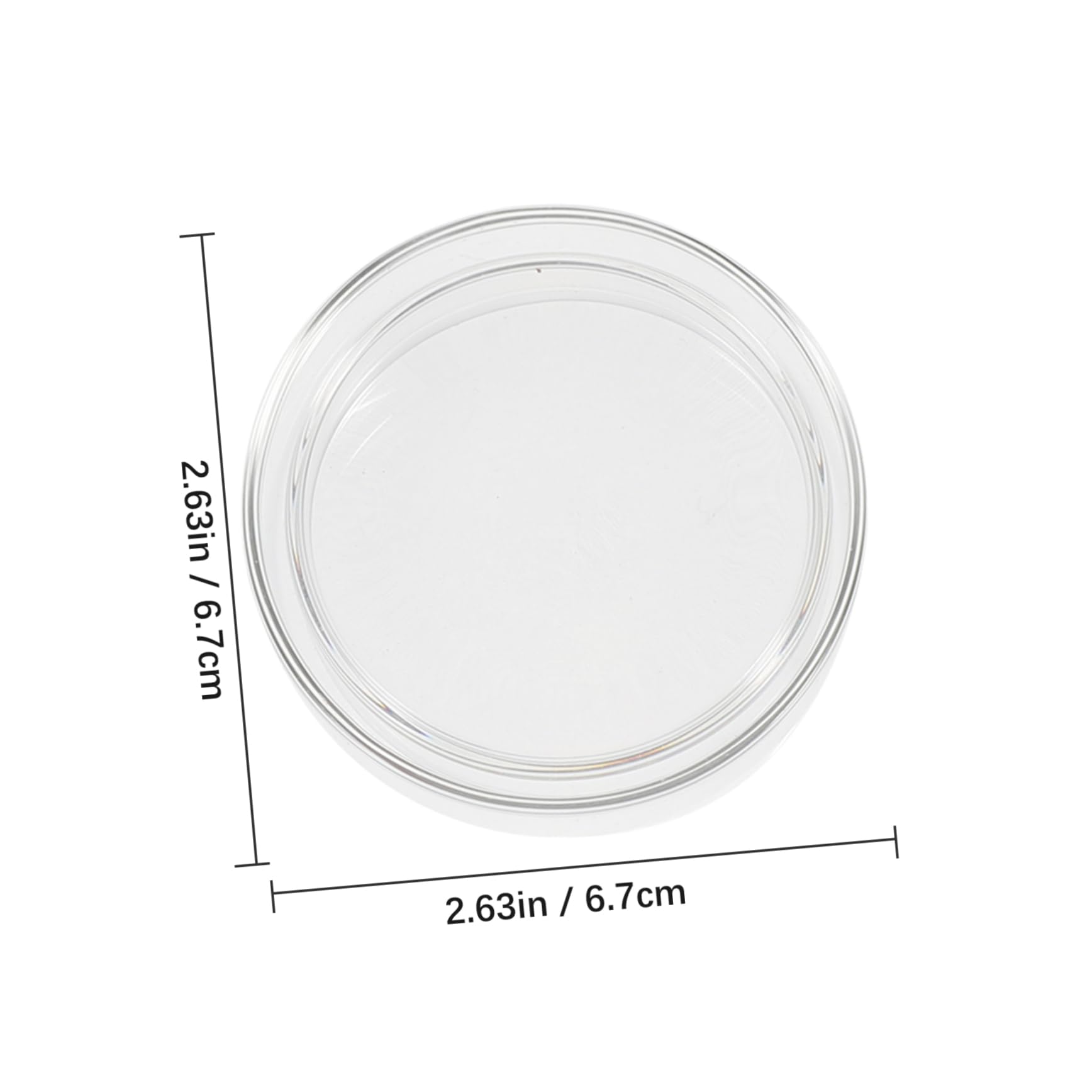 KICHOUSE 6pcs Petri Dish Lab Reaction Dish Transfer Pipettes Round Clear Culture Plate Lab Liquid Dropper Tissue Culture Plate Transparent Petri Culture Plate Culture Dishes with Lid Glass