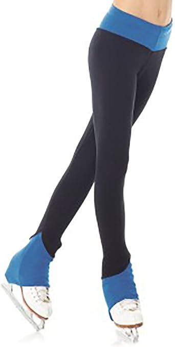 Mondor Girls Figure Skating Polaretec Pant/Legging with Contrasting Color Accent