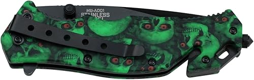 Miniatura 2 de Cuchillo pegable de asistencia Master USA serie MU-A001, hoja color negro, de 4 a 12 pulgadas cerrado