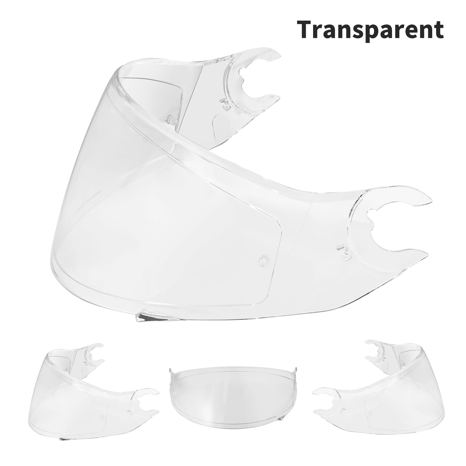 Visiera Casco Moto per Shark Skwal D-Skwal 2 Spartan,Sostituzione della Visiera della Lente del Casco del Parabrezza del Motociclo,Lente Per Visiera Per Casco(Trasparente)