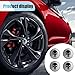 4PCS Skull Car Wheel Hub Center Cap Sticker, 2.2