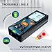 Laser Distance Meter 196ft – Digital Laser Measuring Tool with LCD Backlit Display, Area Volume Pythagorean, ±2mm Accuracy, Class II, Electronic Tape Measure for DIY Construction – AAA Battery Powered