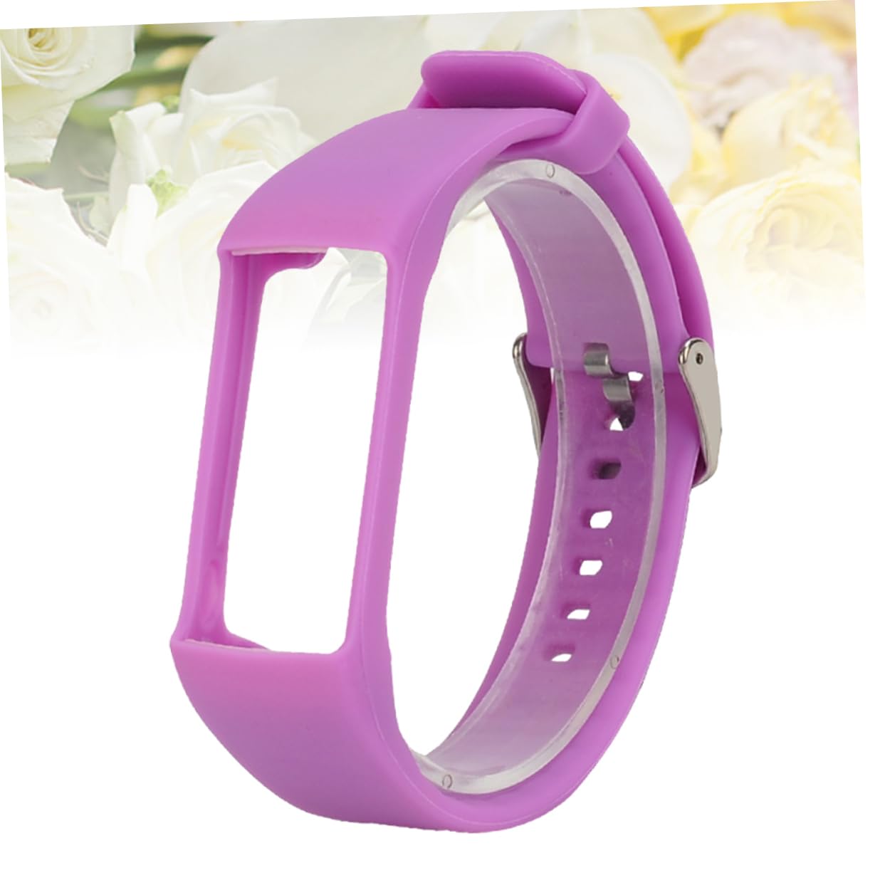 Uonlytech 3piezas Correa De Silicona Púrpura Para Reloj Inteligente Moda Compatible Correa Reemplazo Confortable y Estilosa