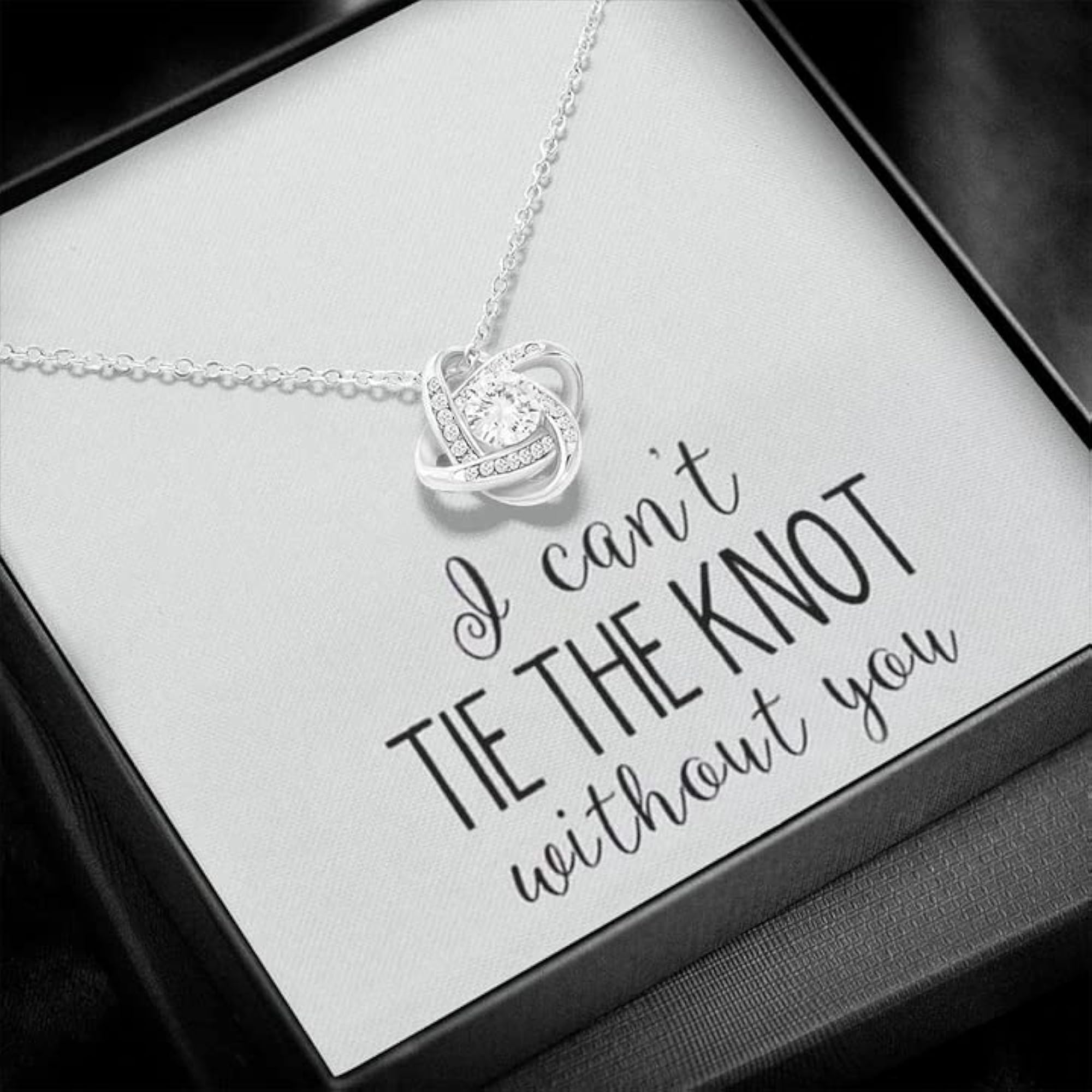 Bridesmaid Gift - Pure Silver Pendant with Message Card