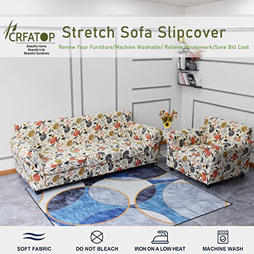 Crfatop 2 Piece Soft Chair Covers For Dogs Stretch Armchair Cover Slipcovers For 1 Seater Chair Slip Cover Washable Sofa Furniture Covers With 1 Individual Cushion Covers,(Small,01) #TOP1