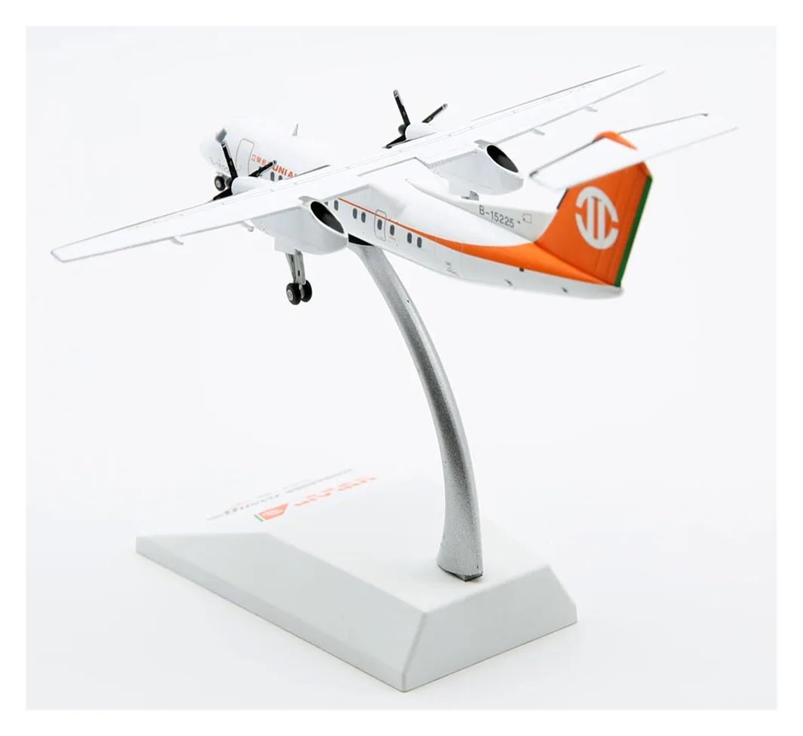 Bombardier Dash-8 Uni Air Last Flight avión escala 1:200 miniatura histórica B-15225