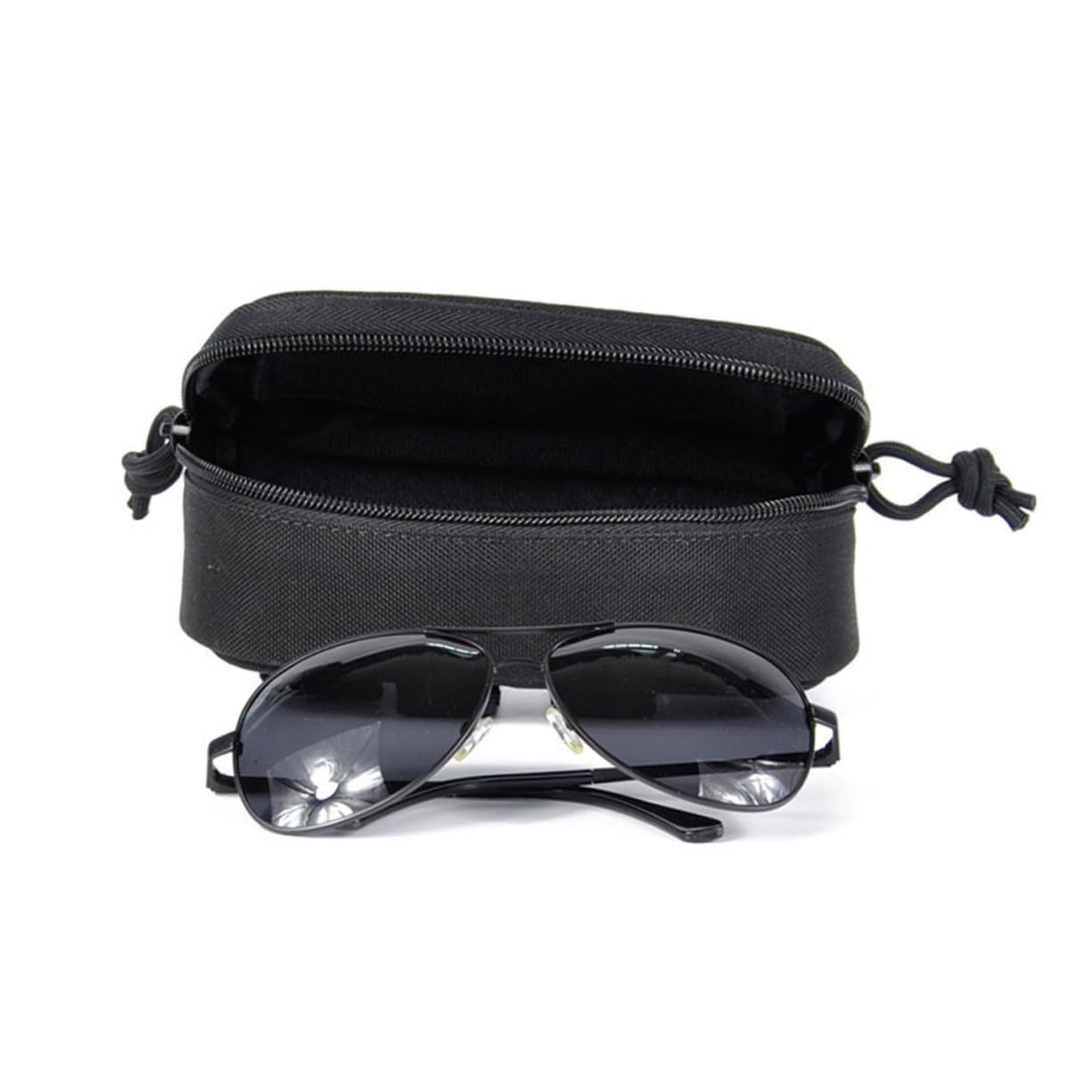 3stücke Portables Brillenetui Aus Strapazierfähigem Für Outdoor-einsatz Schutztasche Für Sonnenbrillen Und Brillen Schwarz