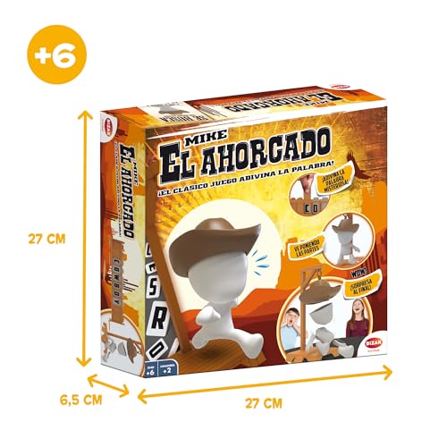 Bizak El Ahorcado Mike, Juego de Mesa Familiar, Juego clásico de Letras y Palabras con diversión Moderna, para Jugar con Amigos, Regalo de Juego Infantil niños y niñas Desde 4 años de Edad (64011319) 3 Bizak El Ahorcado Mike, Juego De Mesa Familiar, Juego Clásico De Letras Y Palabras Con Diversión Moderna, Para Jugar Con Amigos, Regalo De Juego Infantil Niños Y Niñas Desde 4 Años De Edad (64011319)