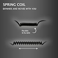 Vista 7 de PROMAXPOWER Auricular giratorio PTT de dos vías con forma de C de 1 cable para Motorola CP88, CP100, CP185, CP200D, CLS1110, CLS1410, RDM2070d