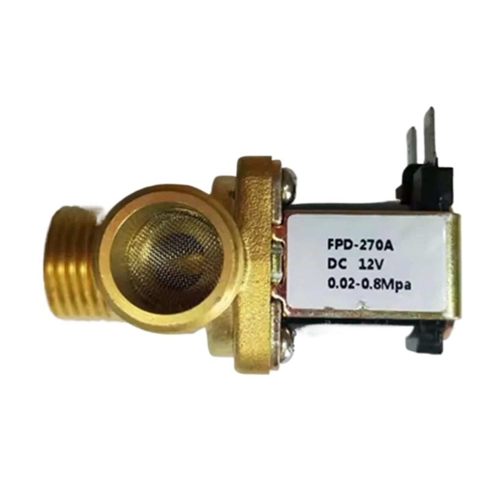 Électrovanne 12V laiton G 1/2 évite blocages eau et fuites DN15
