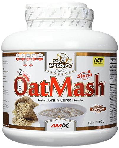 AMIX - Suplemento alimentar: OatMash em formato de 2 quilos - Grande suporte nutritivo e suave - melhora o desempenho desportivo - sabor de chocolate coco