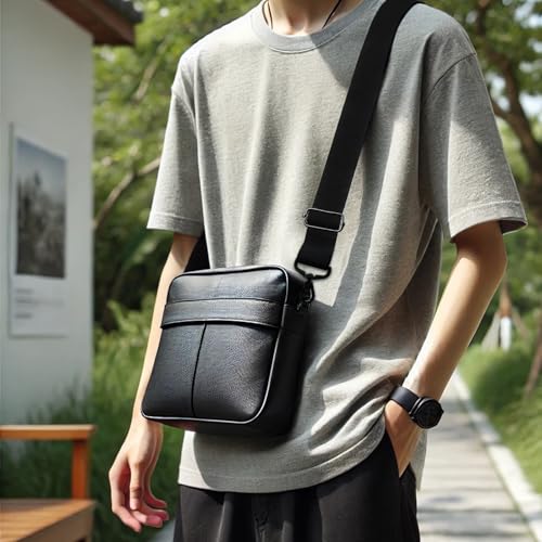 Image of 52 inch Universal Laptop Shoulder Strap Replacement - Adjustable Duffel Bag & Briefcase Belt with Comfortable Shoulder Pad and Metal Hooks