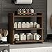 ZEN, portaspezie con 3 ripiani – Scaffale in legno per spezie – Organizer versatile per cucina, bagno, ufficio (Noce)