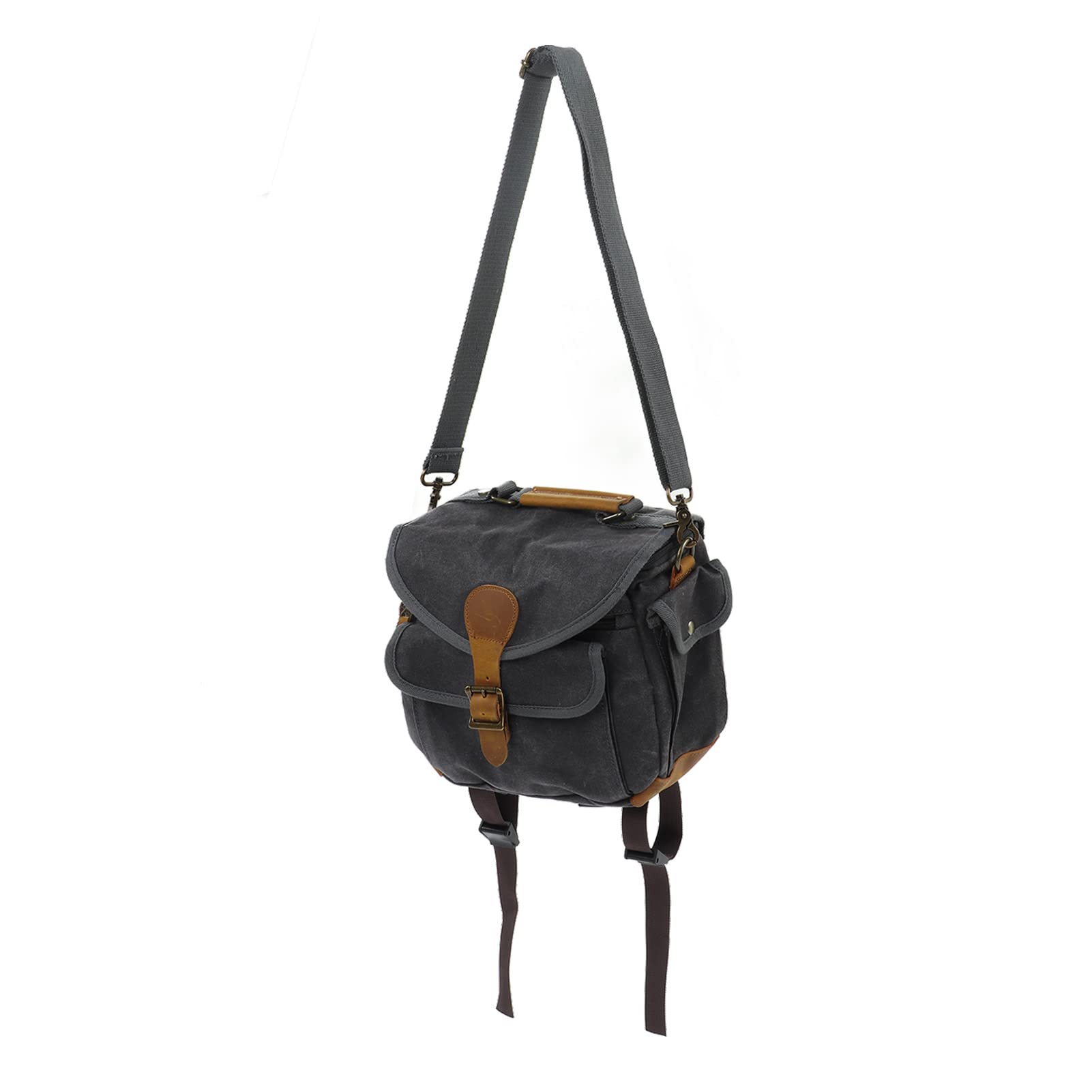 Bolsos de Hombro para cámara de Lona, ​​Estuche de Lona para cámara SLR DSLR, Informal, Vintage, de Gran Espacio, para fotografía y Viajes