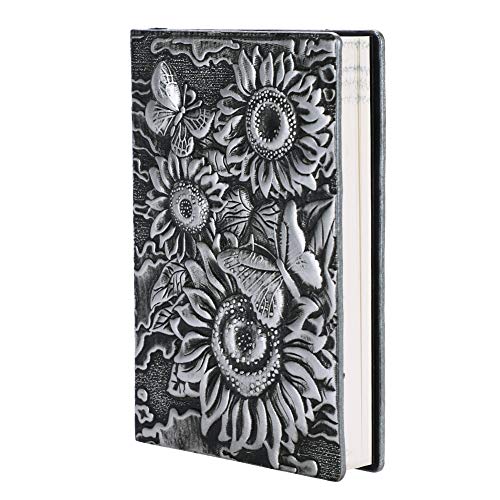 Embossed Notebook A6 Journals Classic Diary Ruled Writing Page Business Notepad Sunflower Vintage Notebook For Student Office #TOP15