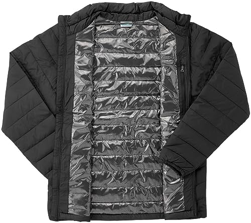 Image of Columbia Men Omni-Heat Reflective Powder Lite Hooded Hiking and Trekking Down Jacket