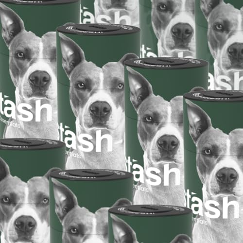 Image of Stash-Pro Vacuum Storage Jar - Street Alpha Edition | 10cm x 5.6cm Airtight Container | Smell-Proof, Push Button Seal | Stylish Dog Print Storage for Herbs, Spices & Essentials